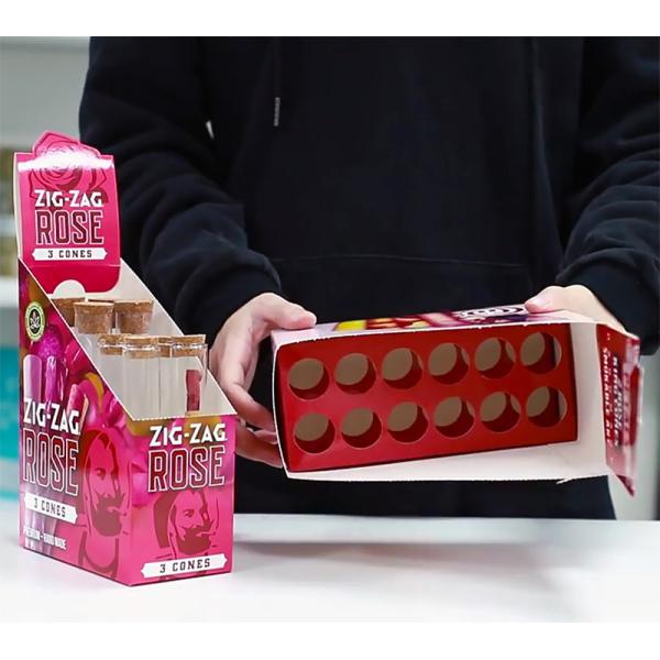 Recyclable Cigar Packaging Pre Roll Packaging Box 350-400g White Cardboard