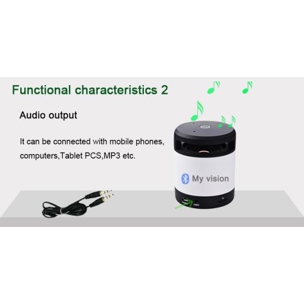 Gesture Recognition Bluetooth Hiking Speaker Rechargeable Bluetooth Speakers Cylinder