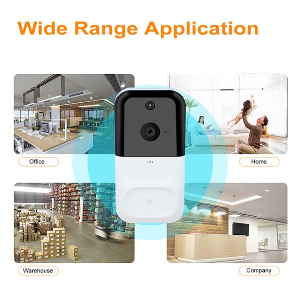 IP66 720P smart home wireless video doorbell With Mobile APP