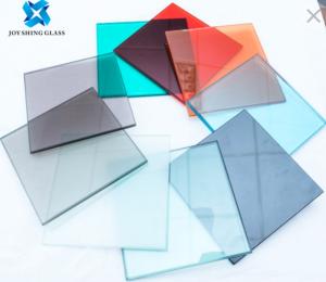 China Flat / Curved Colored Laminated Glass Anti UV Tempered Glass 6.38mm 8.38mm 8.76mm 11.52mm on sale