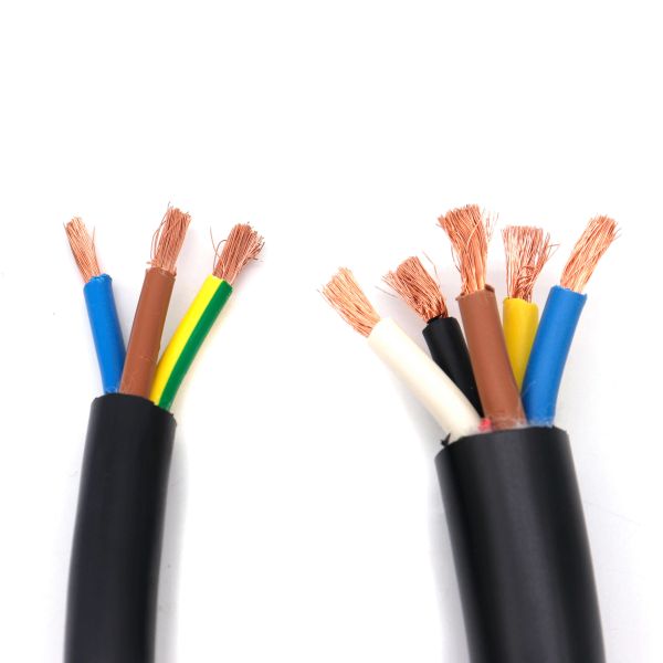 Customization Waterproof Rubber Flexible Cable H07RN-F For Industrial Power Supply