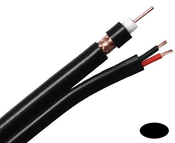 Quality RG6 Siamese Cable 18AWG Copper 95% Copper Braid for Closed Circuit Television for sale
