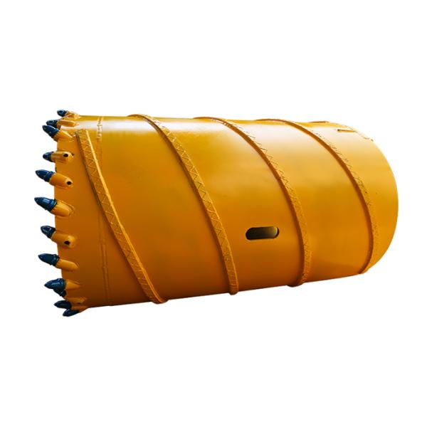 Single Opening Clay Drilling Bucket , Roller Bit Drilling Request Color