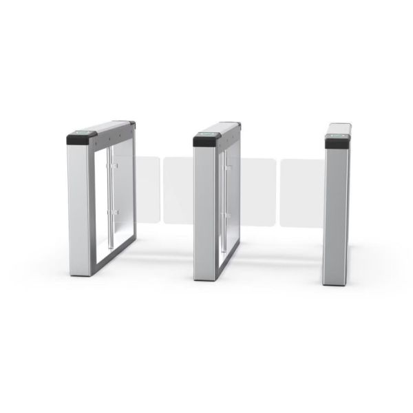 Automatic Optical Swing Turnstile , Flap Barrier Turnstile Gate With Face Recognition