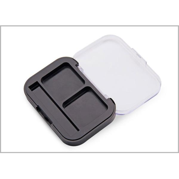 Two Square Eyelid Blush Odm Eyeshadow Box Custom Makeup Packaging Transparent
