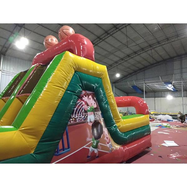 Customizable Small Football Inflatable Obstacle Course For Kids 3 Years Warrenty