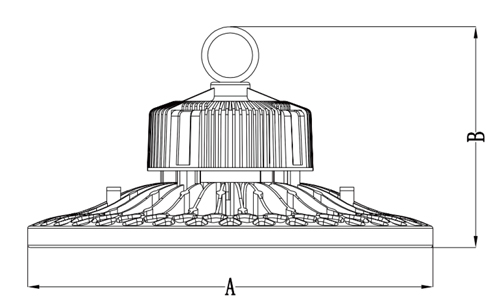 DUALRAYS HB5 LED UFO High Bay D-Mark Tested For the Use in Paper Production Wood Processing
