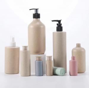 Buy cheap Empty Wheat Straw Plastic Biodegradable Shampoo Bottle Custom Color product