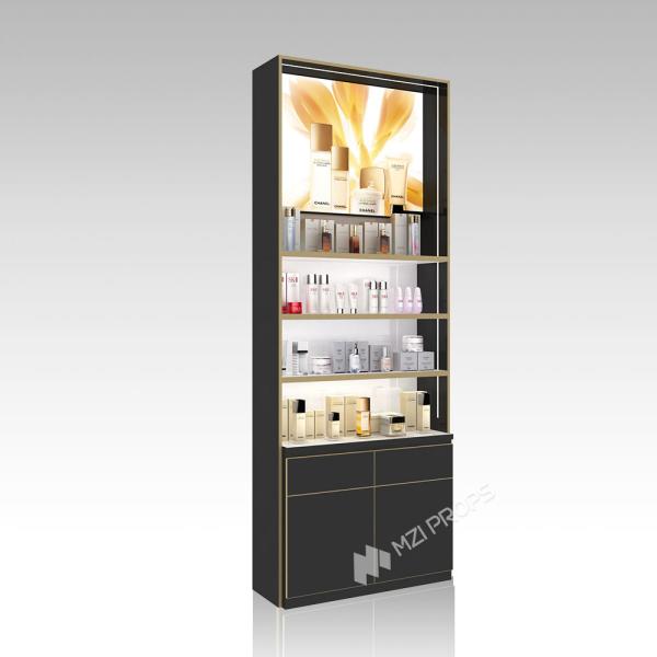 DYaS-VK-2 Skincare Display Cabinet with 60mm Light Box and Hidden LED Strips