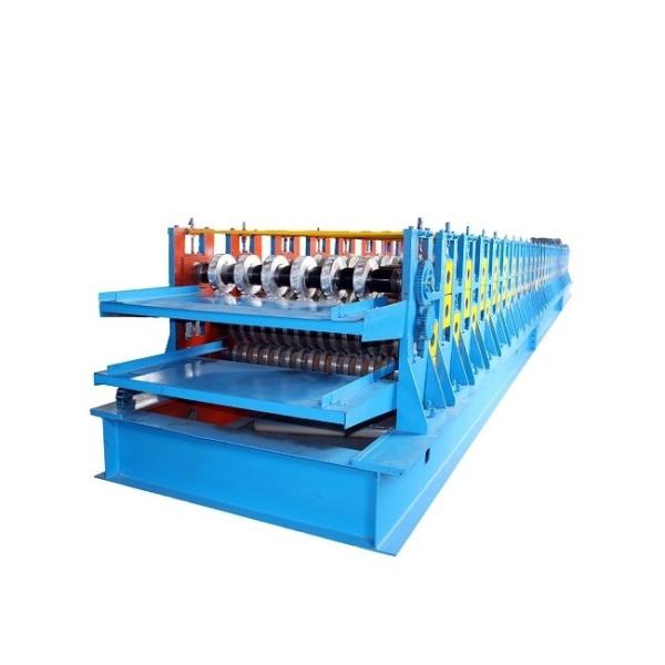 Double Layer Panel Roll Forming Machine Steel Floor Deck 22KW