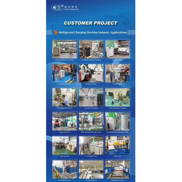 Car AC Gas Filling Machine Refrigerant Charging Machine With 40-200g/s Fast Charging Rate