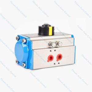 Buy cheap Hard Anodized Rack and Pinion Pneumatic Actuator Double Acting AT - DA75 product