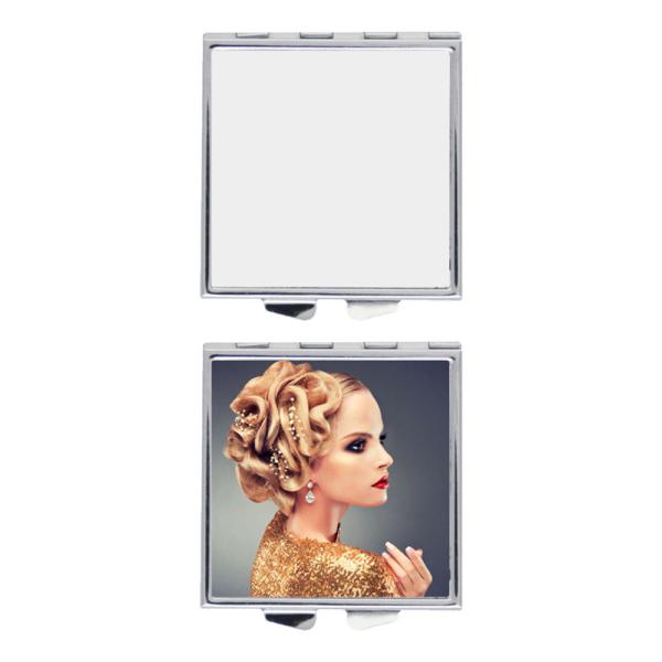 Custom Pocket Compact Makeup Sublimation Mirror Small Foldable Portable Double Sided Promotional Cosmetic Mirror