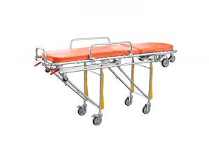 China Mobile Medical Adjustable Backrest Automatic Loading Ambulance Stretcher on sale