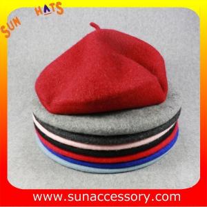 China AK17043 Sun Accessory advertising  winter knitted beanie beret hats for girls on sale