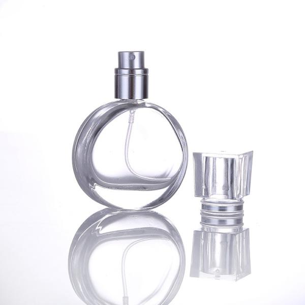 25ml Empty Flint Glass Refillable Perfume Bottles With Spray Atomizer