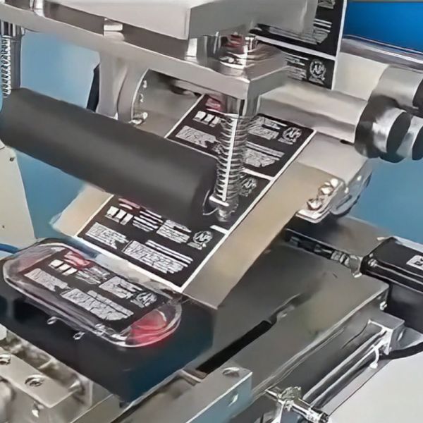 500W Semi Automatic Labeling Machine High Precision Flat Surface Labeling Machine