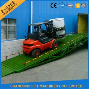 China Shipping Container Heavy Duty Industrial Loading Ramps , Steel Loading Dock Truck Ramps on sale