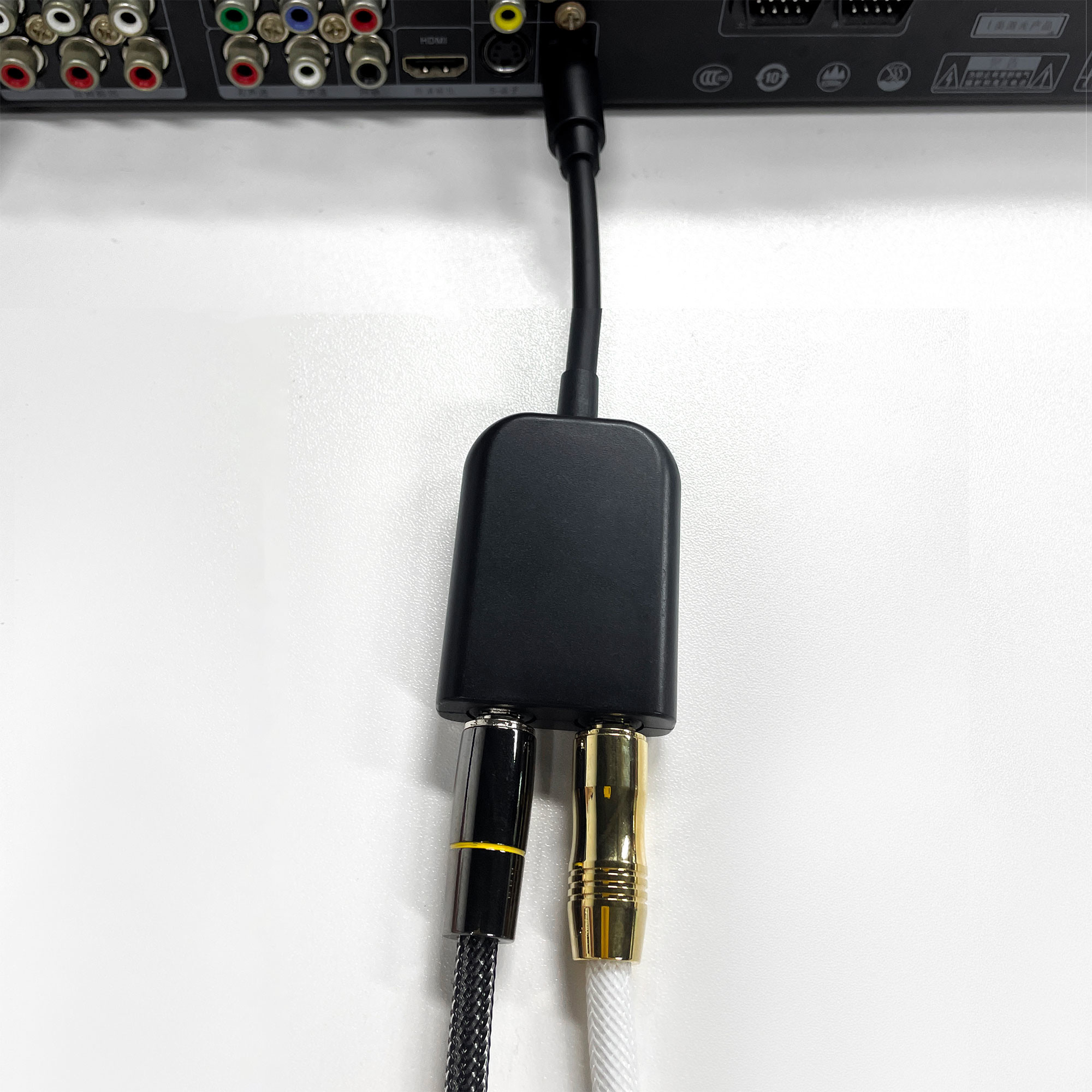 Digital Toslink Fiber Optical Splitter 1 In 2 Out Audio Adapter Cable