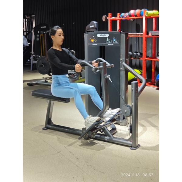 Seated Row Indoor Commercial Pin Loaded Equipment With Self Adjusting Handles