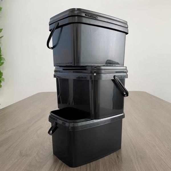 Square Plastic Bucket with Cover The Ultimate Fertilizer Container