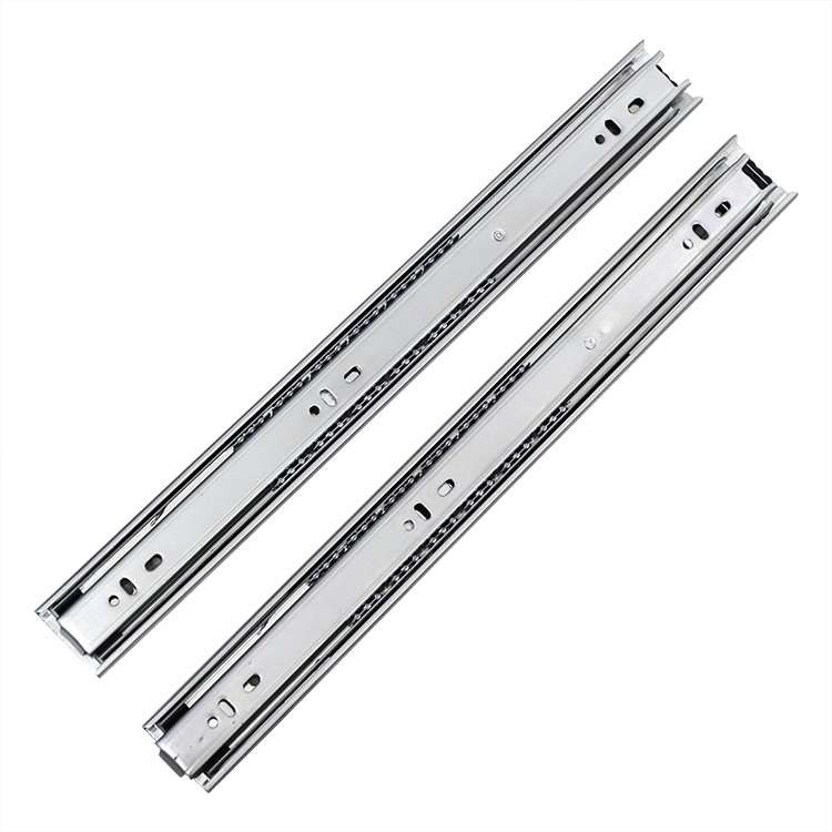 Three-Section Thickened Stainless Steel Drawer Slide Hydraulic Buffer Damping Rail Mute Outdoor Cabinet RV Gym Apartment Hall