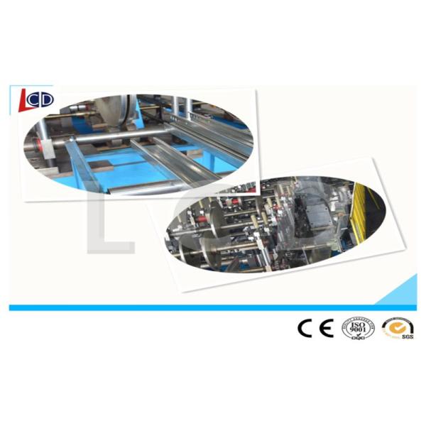 Wire Mesh Cable Tray Manufacturing Machine , Cable Tray Forming Machine 16 * 2 * 1.6m