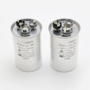 China CBB65A 20uF Film Capacitor 450V 20/6uF 5% AC Capacitors For Motor Run Applications on sale