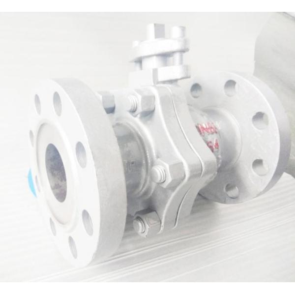 Carbon Steel DN100 Cryogenic Flanged Ball Valve For Liquid Oxygen / Hydrogen