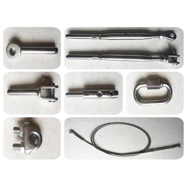 Boundary Wall Architectural Wire Mesh With Ferrule Rope 2.5 Mm Wire