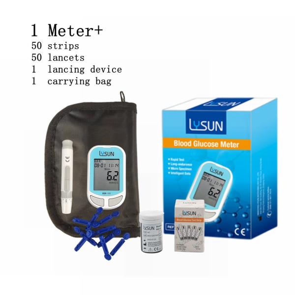 50pcs Lysun BGM-101 Diabetic Test Strips Blood Glucose Monitor