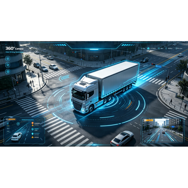 4 Channel 360 Degree Surround View Camera System with AI Pedestrian Detection , 1080P Resolution and Vehicle-Grade Durability