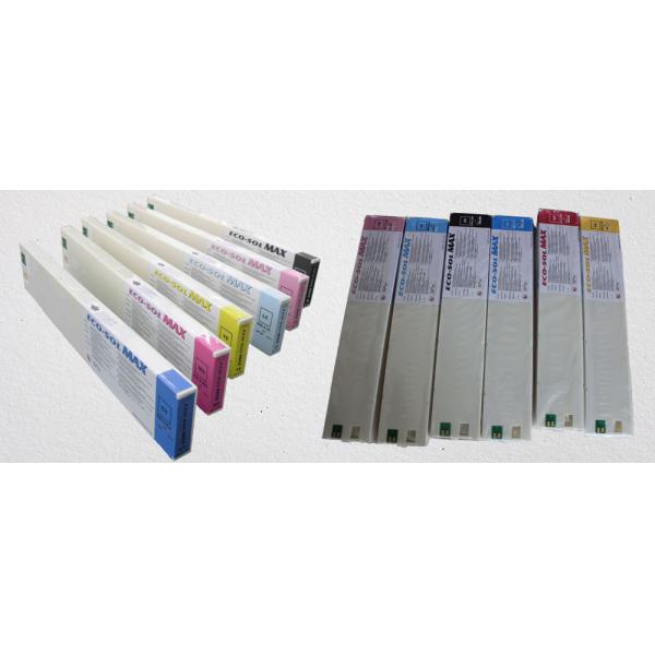 Odorless Wide Format Inks , 440ML Eco Sol Max Ink Cartridges With Chips