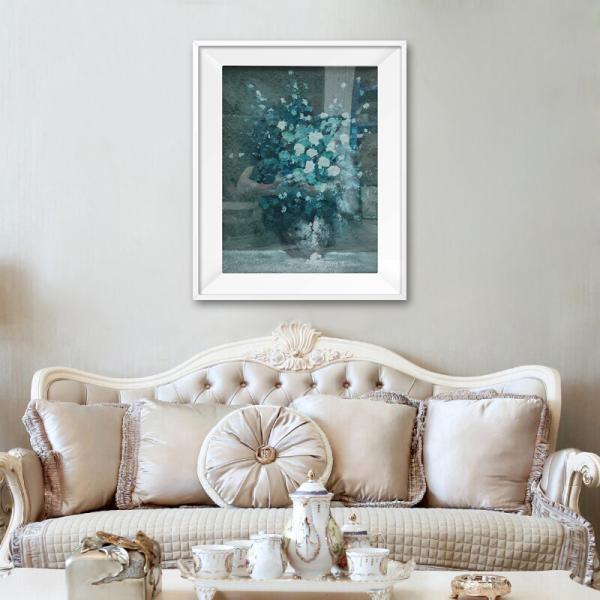 Pure Hand Painted Modern Abstract Texture Mural Oil Painting for Customizable Hotel Home Entrance Decorative Flower Art