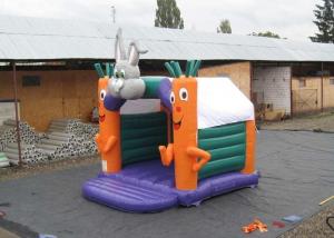 Buy cheap Party Used Small Kids Inflatable Jumping Castle With Carrot And Rabbit 4X4M product