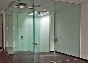 Buy cheap Clear Flat Tempered Glass Partition Wall / Glass Partition Size Customized product