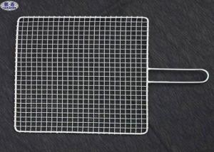 China Custom BBQ Barbecue Grill Wire Mesh Non - Stick Reusable Net For Fish on sale
