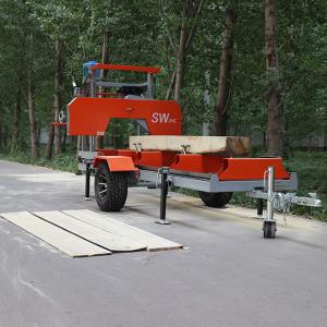 Buy cheap SW26G 9HP Portable Band Sawmill For Gasoline Engine Sawing Diameter 660mm product