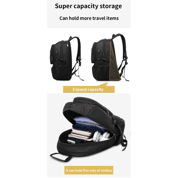 Big Capacity 56-77L Outdoor Waterproof Business Backpack Multipurpose