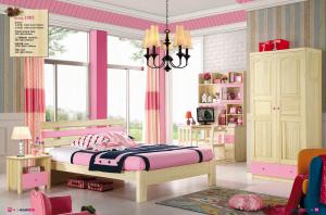 Buy cheap kids pine bed room set furniture,#1003 product