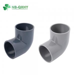 Buy cheap CE Approved Grey PVC 90 45 Degree Plastic Pipe Fittings Pn16 Industrial Tee UPVC Elbow product