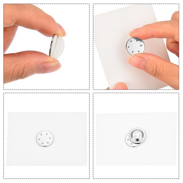 Metal Magnetic Name Badge Magnet 45x13mm Steel Plate with One Industrial Magnet Inside