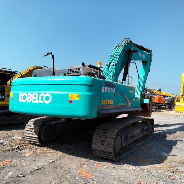 Big Used Excavator Kobelco SK350D Crawler Excavator 1.3-1.6m3 Bucket Capacity 35 Tons