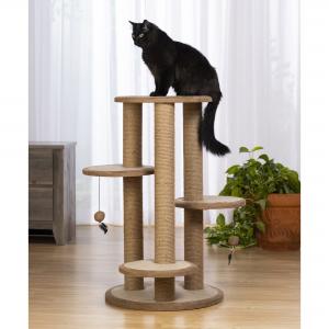 Buy cheap 37inch Cat Tree Scratching Post tower jute wrapped Multi Platform Cat Climbing Frame product