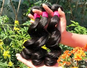 Buy cheap Healthy 100% Malaysian Human Hair Weave Natural Black / Dark Brown From Young Girl product