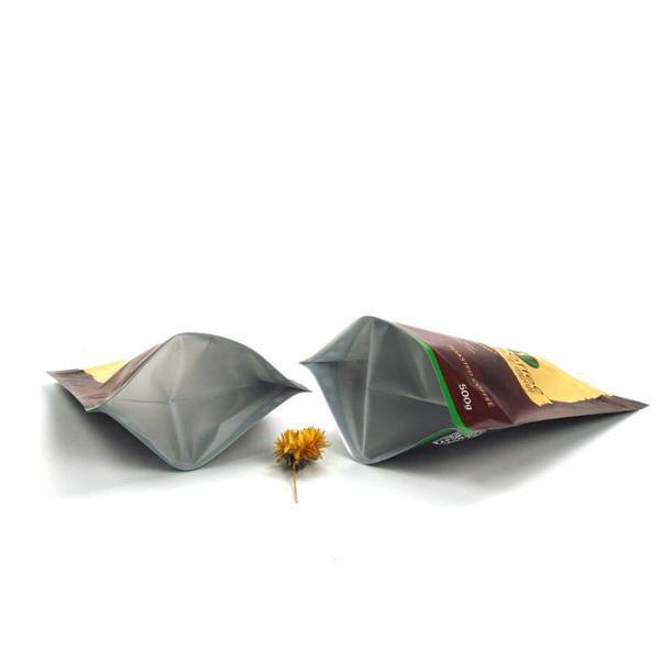 250g 500g 1kg Coffee Foil Pouch Packaging Matte Finish Smell Proof Coffee Bag With Valve
