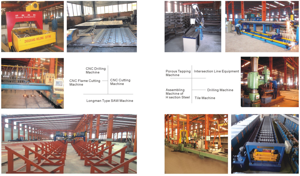 High Rise Metal Steel Structure Workshop Building Construction Warehouse