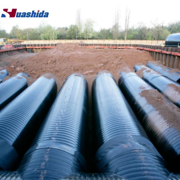 HDPE Hollow Wall Winding Pipe Extrusion Line Concrete Pipe Replacement