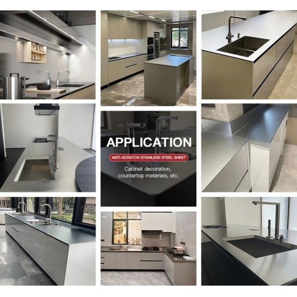 China Factory Customized With Pattern Anti-Scratch Finish 0.5mm Stainless Steel Sheet