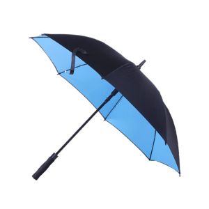 Strong Foldable Auto Open Close Umbrella Windproof Rubber Coating Handle